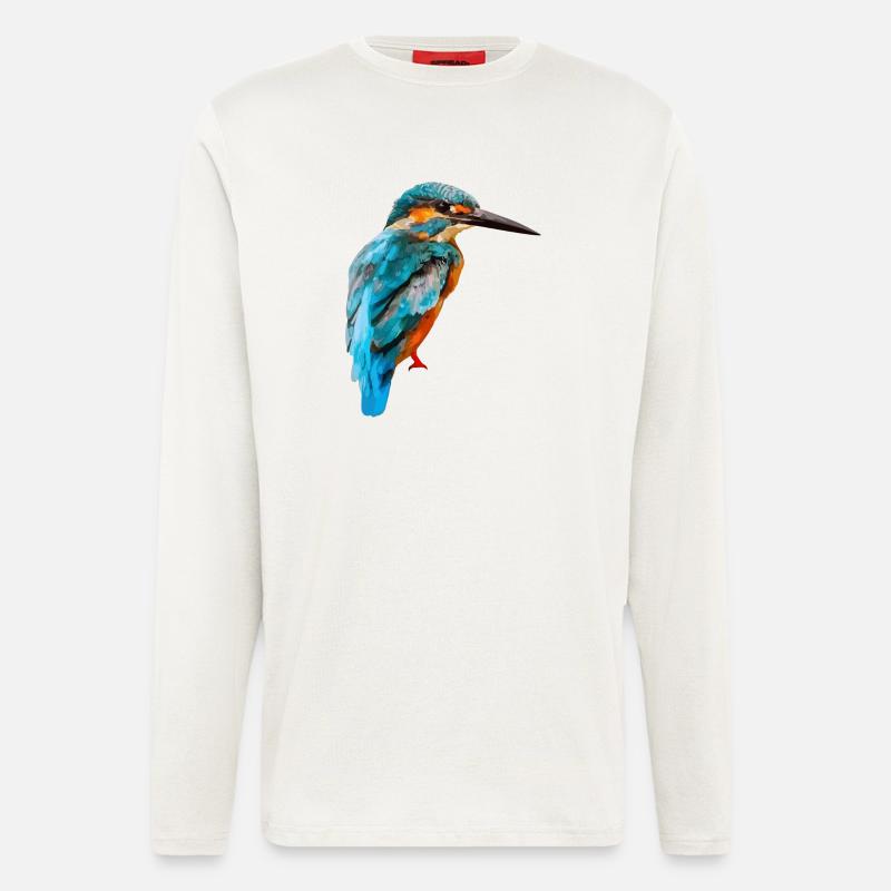 063 - Eisvogel - Langarmshirt - made by SPREAD  - OFF WHITE