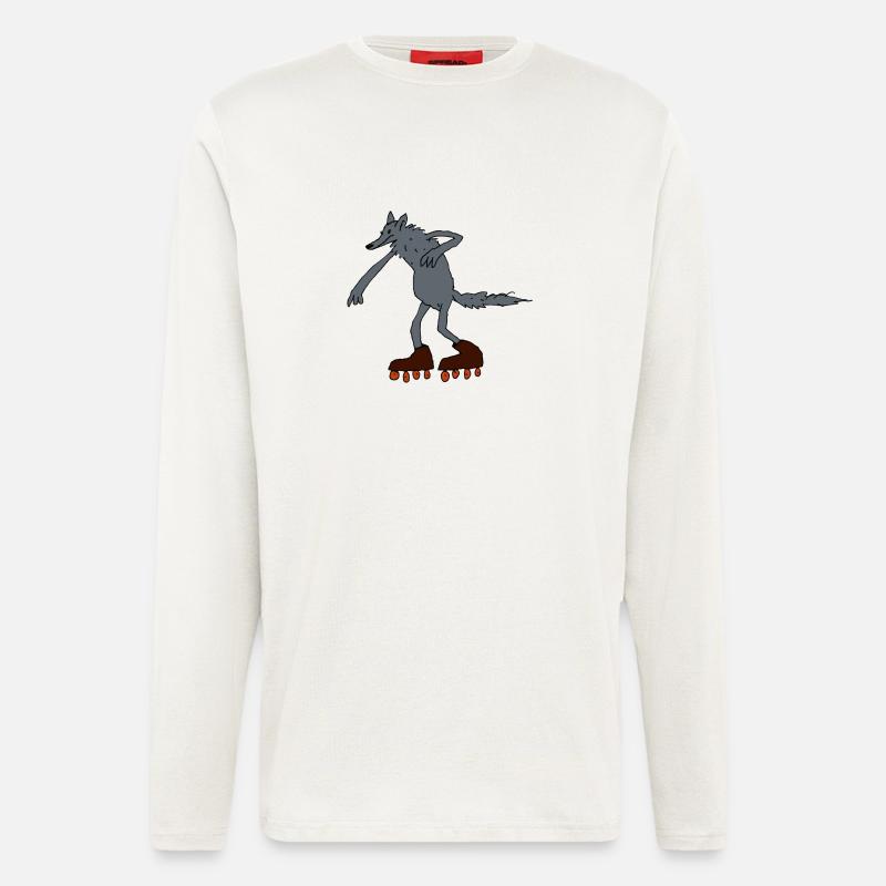 Wolf - Langarmshirt - made by SPREAD  - OFF WHITE