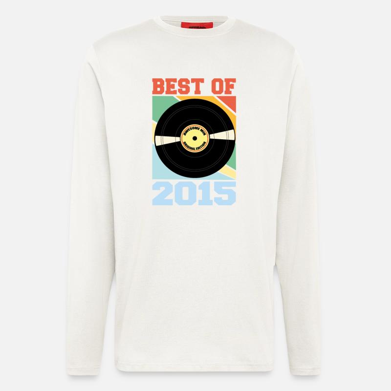 Le meilleur de 2015 - Manches longues bio décontracté fabriqué en UE - OFF WHITE