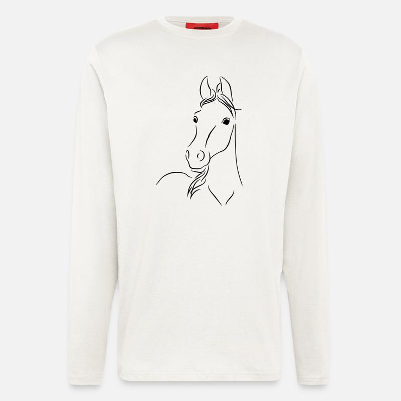 Fohlen01 - Longsleeve - made by SPREAD  - OFF WHITE