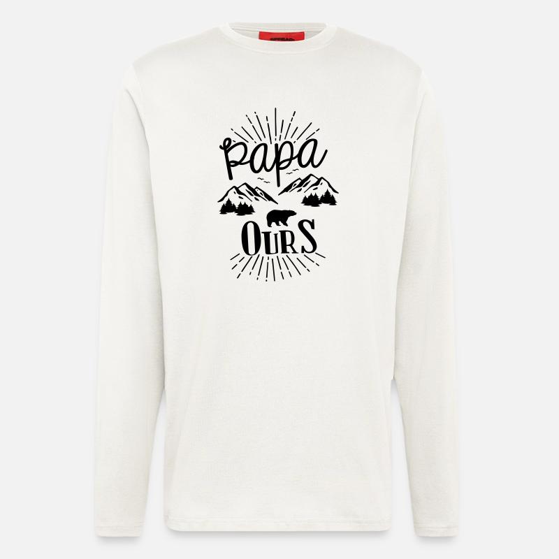 Papa Bär - Langarmshirt - made by SPREAD  - OFF WHITE
