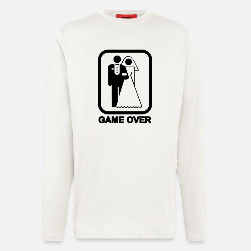 Game Over - Langarmshirt - made by SPREAD  - OFF WHITE