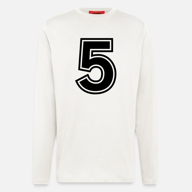 number_five - Langarmshirt - made by SPREAD  - OFF WHITE
