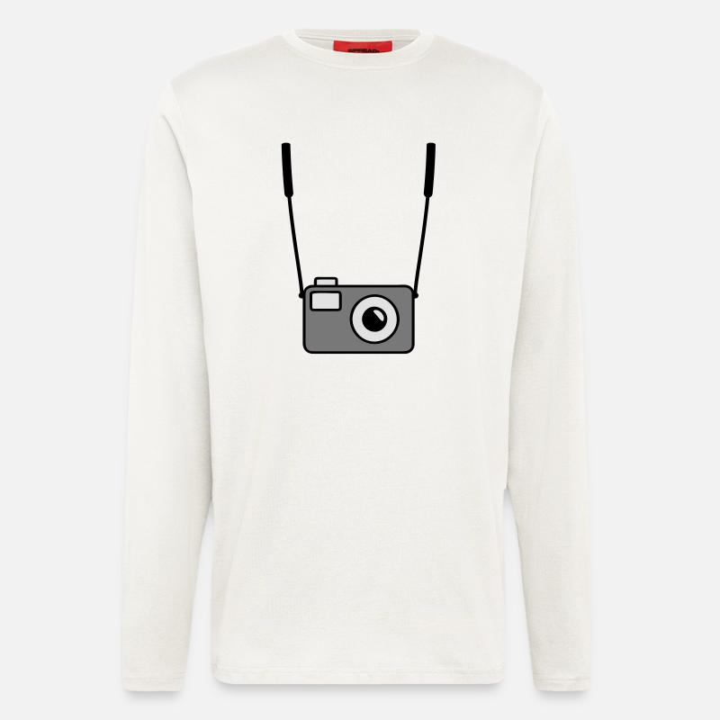 camera - Langarmshirt - made by SPREAD  - OFF WHITE