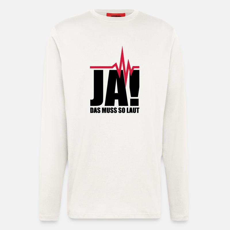 ja_das_muss_so_laut__f2 - Langarmshirt - made by SPREAD - OFF WHITE