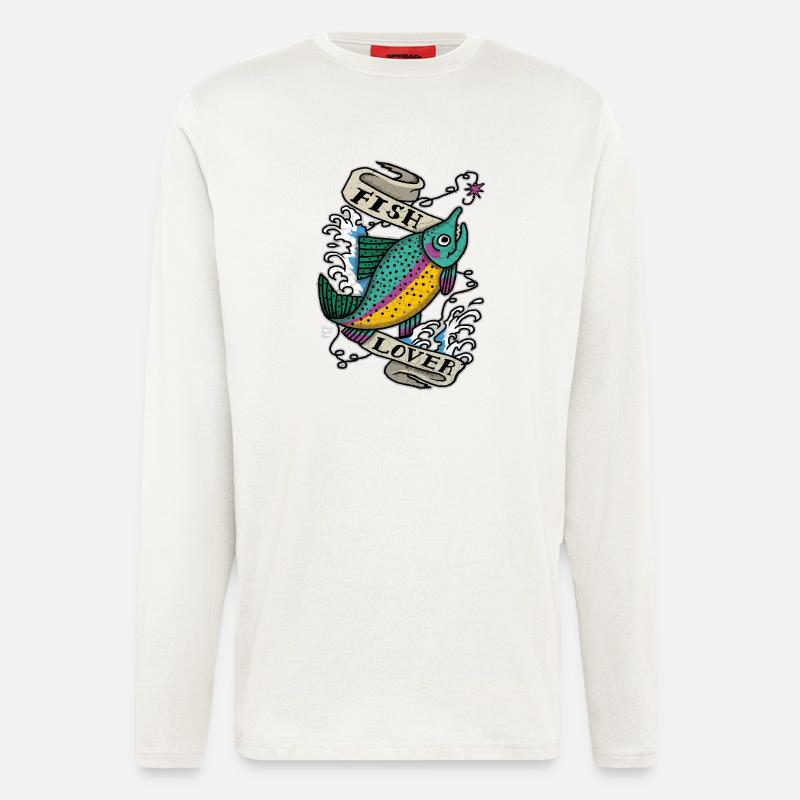 fish - Longsleeve - made by SPREAD  - OFF WHITE