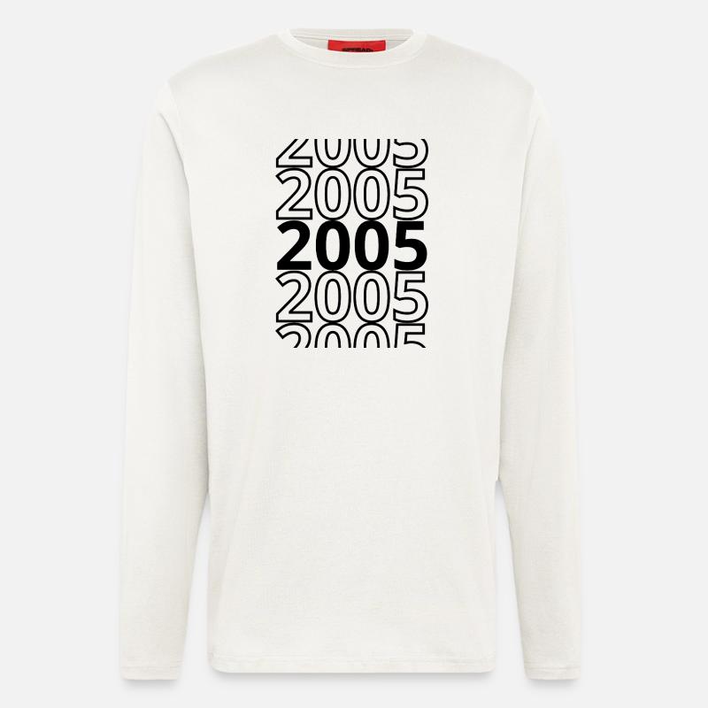 2005 2005 2005 - Longsleeve - made by SPREAD  - OFF WHITE