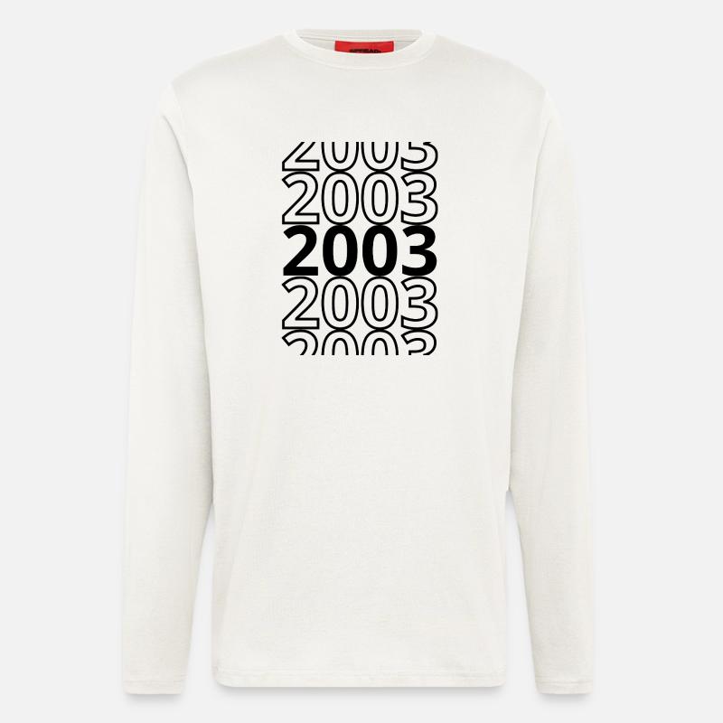 2003 2003 2003 - Langarmshirt - made by SPREAD  - OFF WHITE