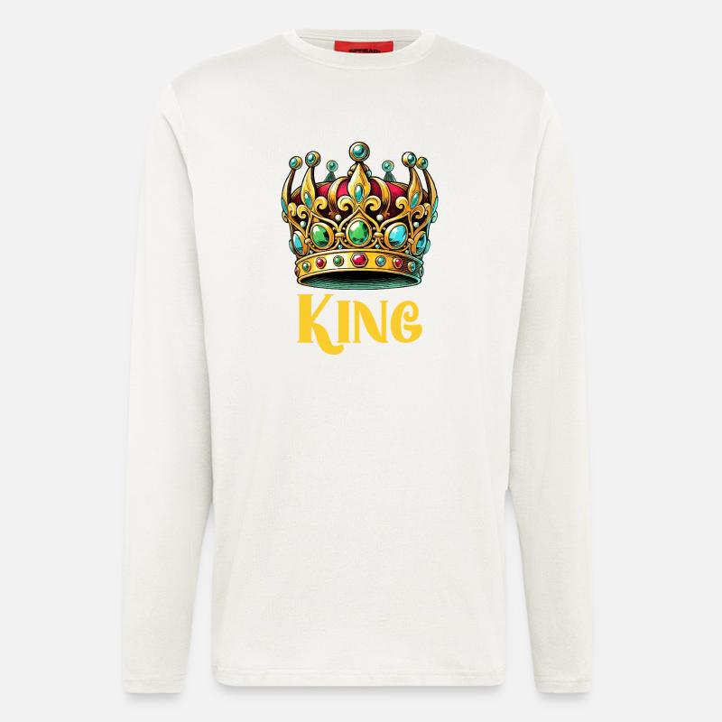 krone king - Langarmshirt - made by SPREAD  - OFF WHITE