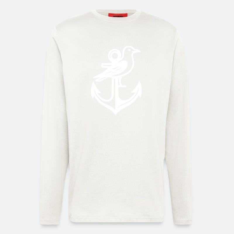 Anker Möwe - Langarmshirt - made by SPREAD  - OFF WHITE