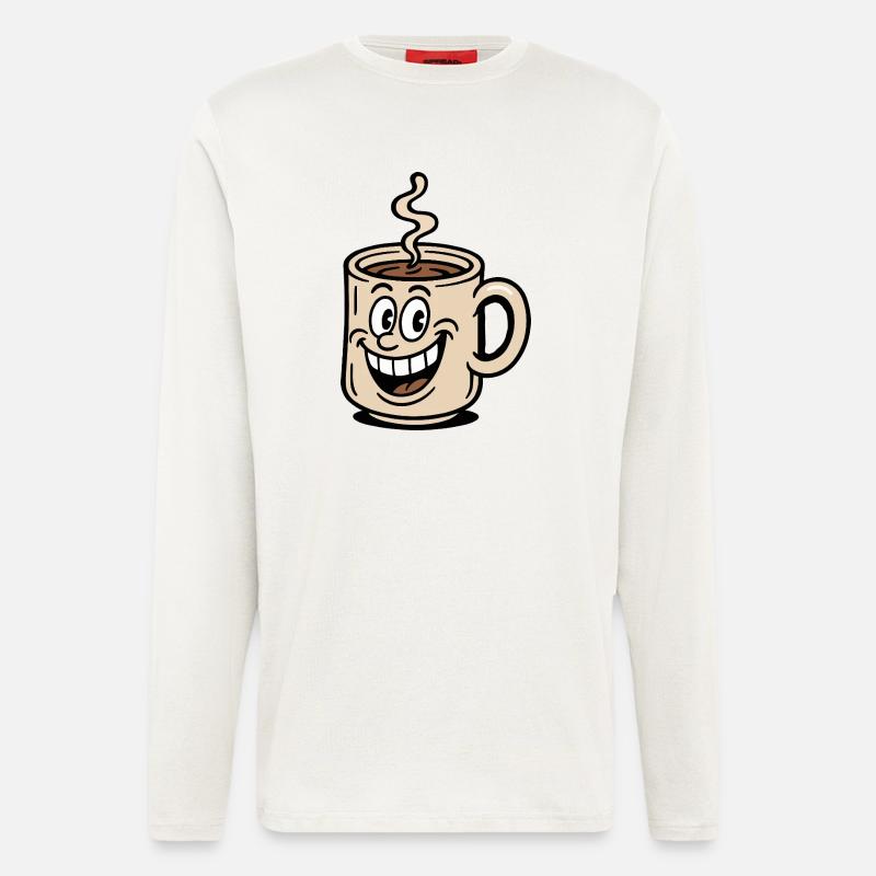 Coffee Cup Comic - Longsleeve - made by SPREAD  - OFF WHITE
