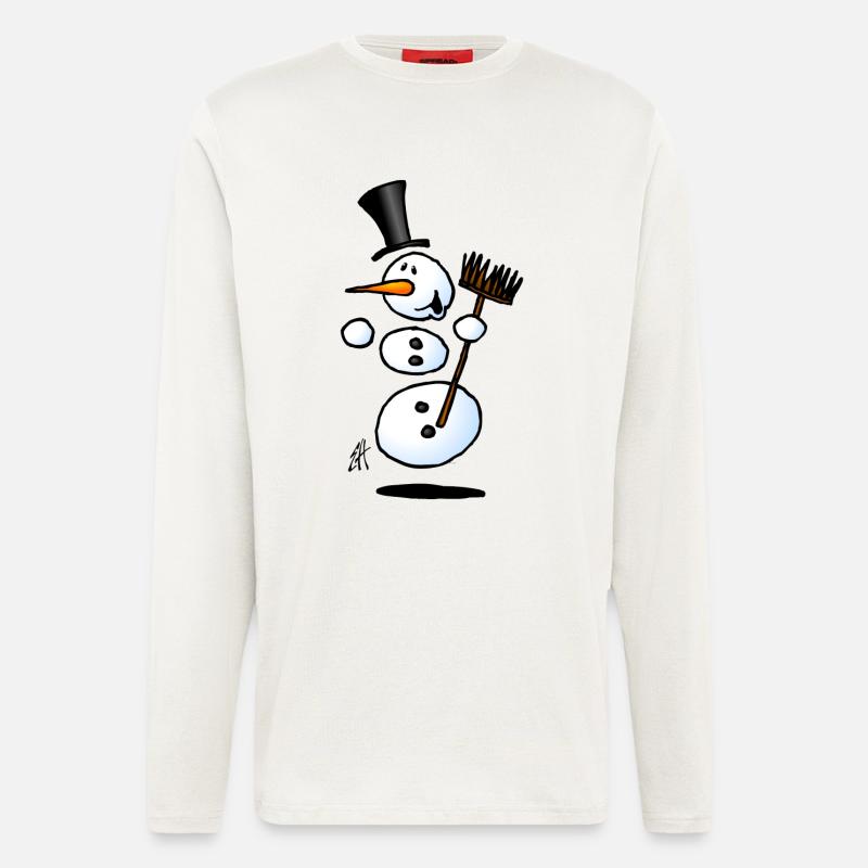 Tanzen Schneemann - Langarmshirt - made by SPREAD  - OFF WHITE
