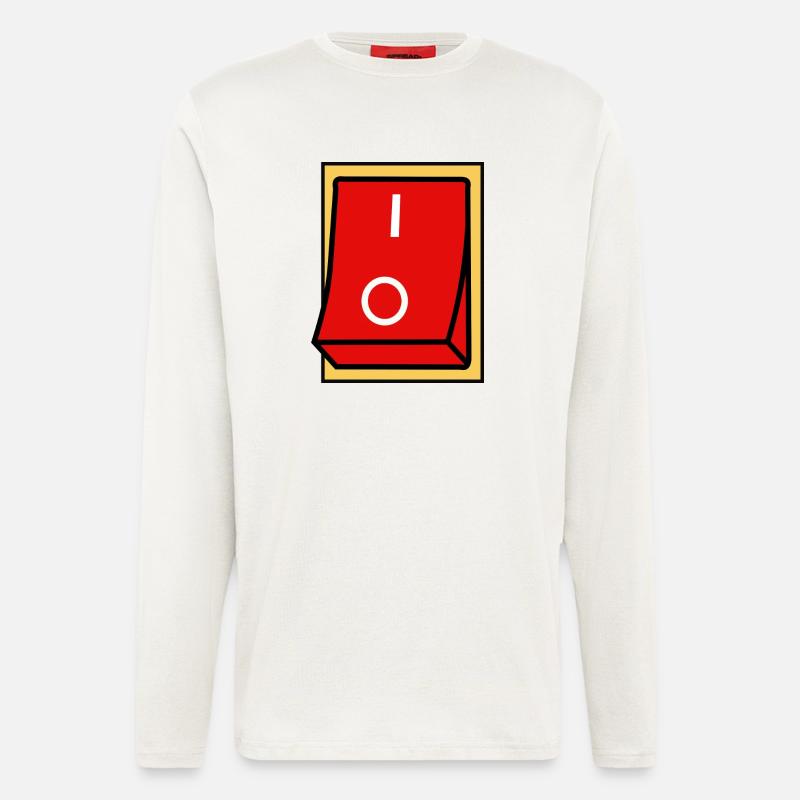 ON - OFF SWITCH - Longsleeve - made by SPREAD - OFF WHITE