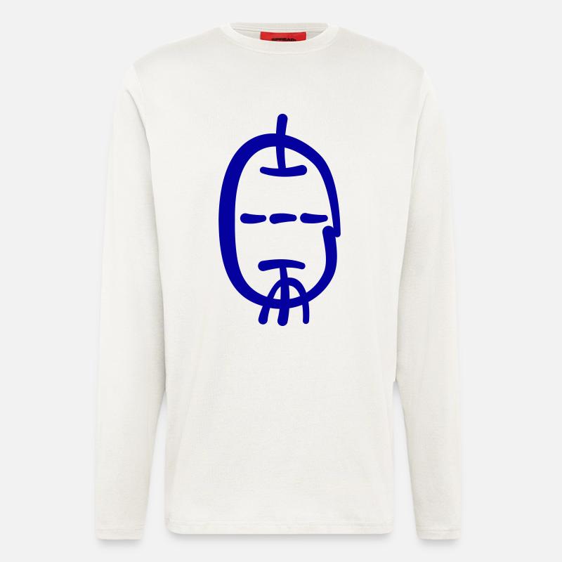 Triode im Kalligrafie Stil - Langarmshirt - made by SPREAD  - OFF WHITE