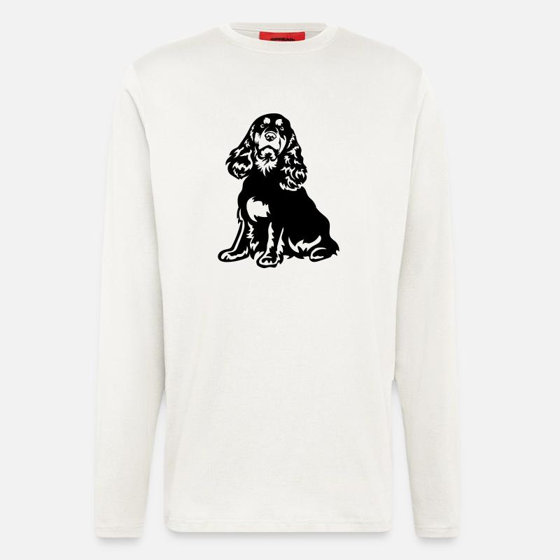 Cocker Spaniel - Langarmshirt - made by SPREAD  - OFF WHITE