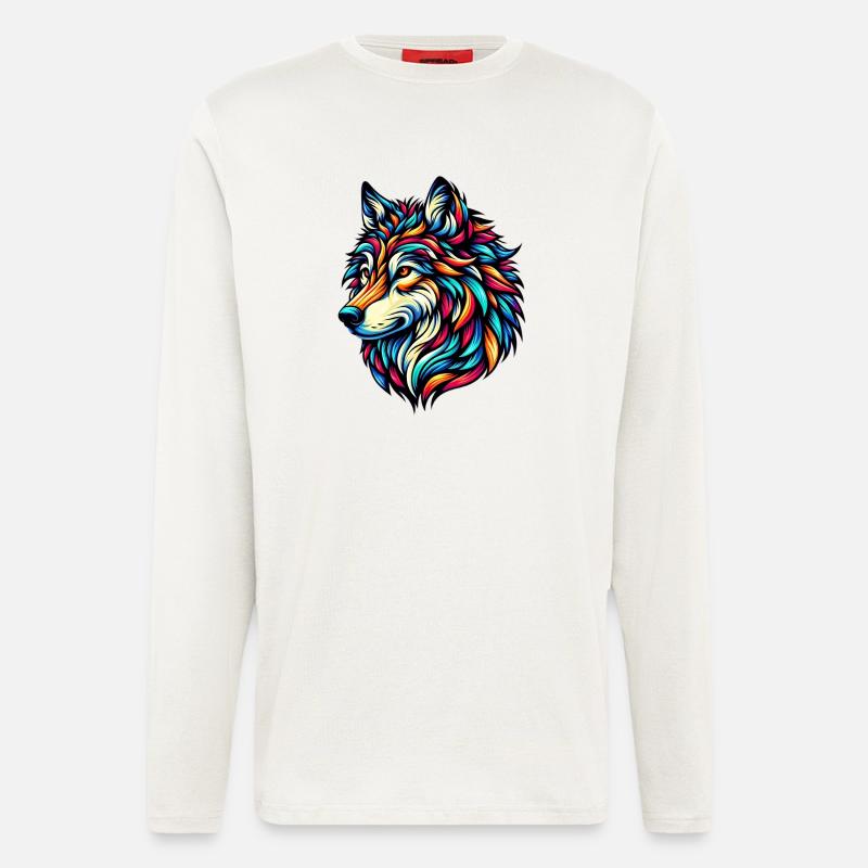 Wolf - Longsleeve - made by SPREAD  - OFF WHITE