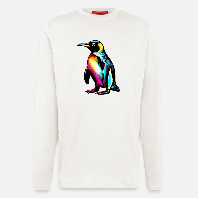 Pinguin - Langarmshirt - made by SPREAD  - OFF WHITE