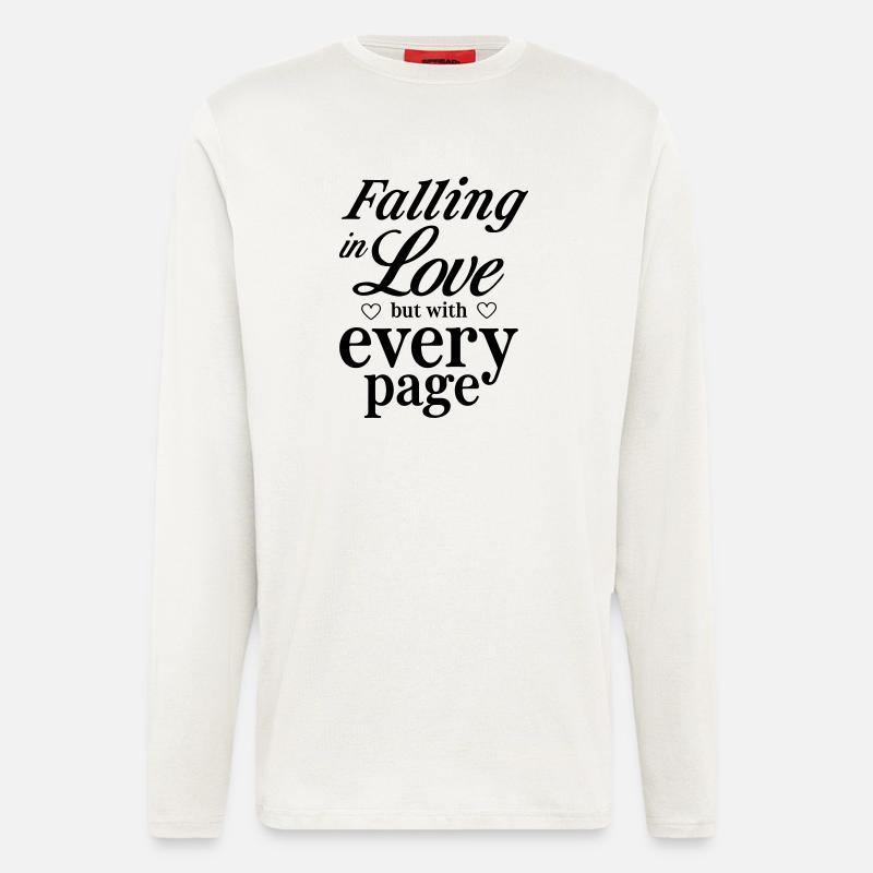 Verliebt euch, aber mit jeder Seite - Langarmshirt - made by SPREAD - OFF WHITE