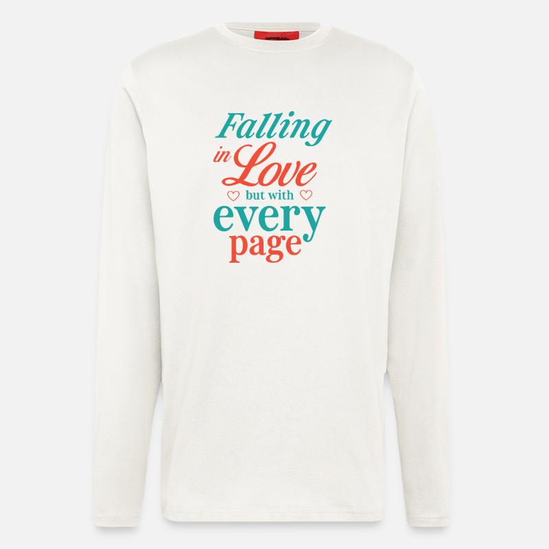 Verliebt euch, aber mit jeder Seite - Langarmshirt - made by SPREAD - OFF WHITE