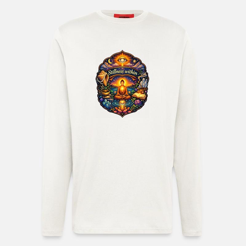 Stillness Within: Inner Light - Longsleeve - made by SPREAD  - OFF WHITE