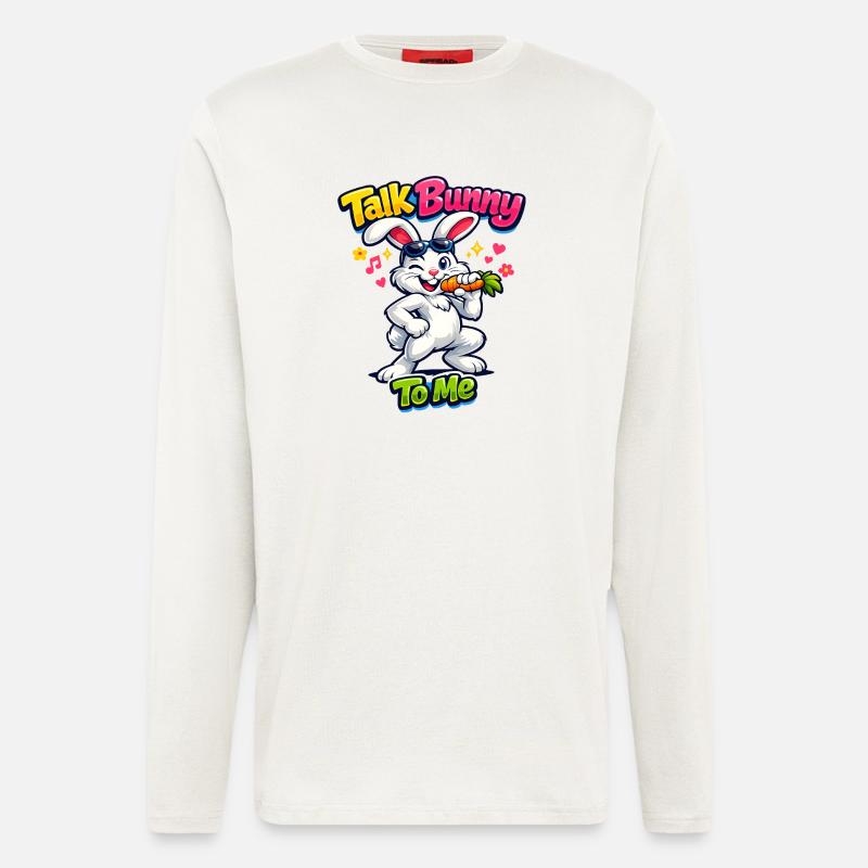 Bunny Bunny Spring Summer Easter Garden - Longsleeve - made by SPREAD  - OFF WHITE