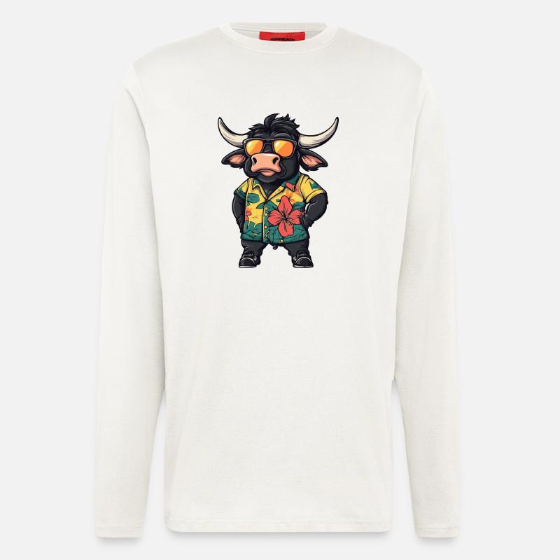 Taurus Comic Vacation - Longsleeve - made by SPREAD  - OFF WHITE