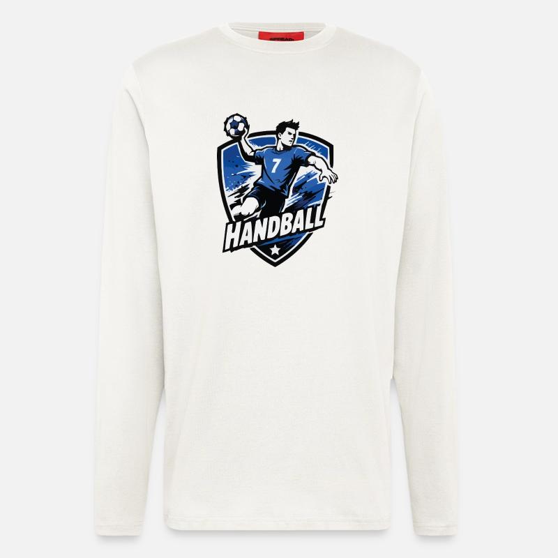 Handball Striker Blue Shield - Longsleeve - made by SPREAD - OFF WHITE