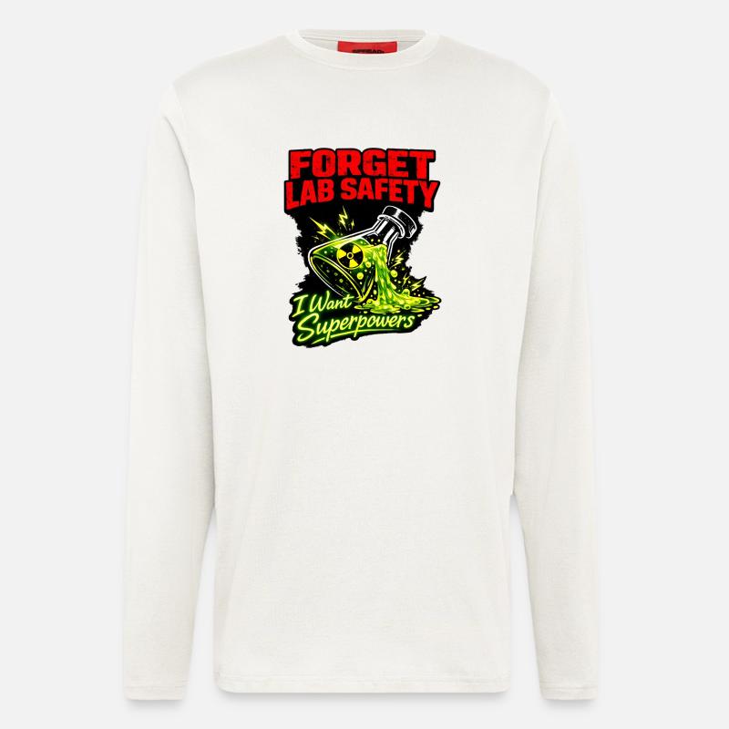 Lab-Safety Goodbye: Superpowers - Longsleeve - made by SPREAD - OFF WHITE