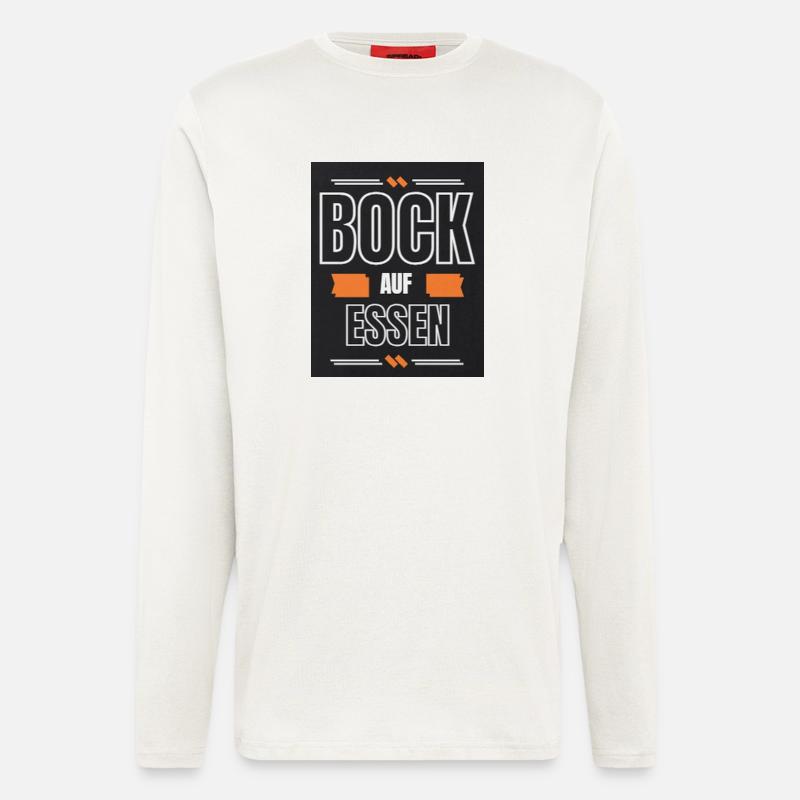 Bock auf Essen - Langarmshirt - made by SPREAD  - OFF WHITE