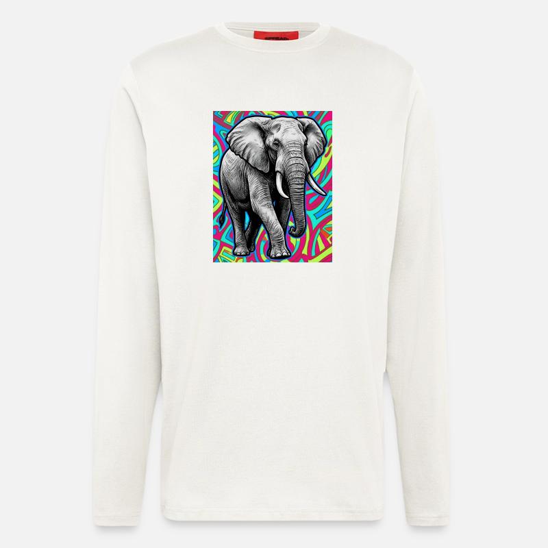 elephant - Longsleeve - made by SPREAD - OFF WHITE