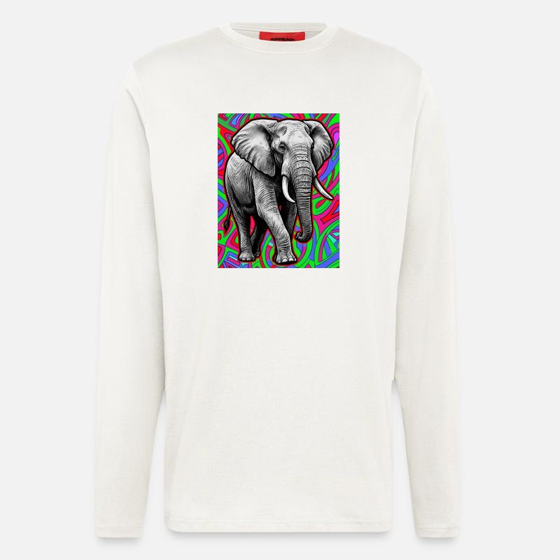 elephant - Longsleeve - made by SPREAD - OFF WHITE