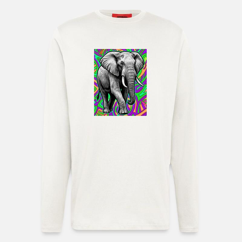 Elefant - Langarmshirt - made by SPREAD - OFF WHITE