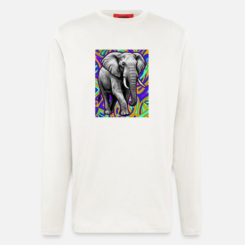 elephant - Longsleeve - made by SPREAD - OFF WHITE