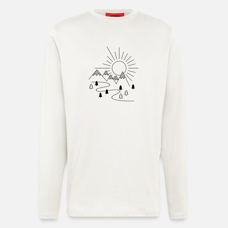 mountains - Longsleeve - made by SPREAD  - OFF WHITE