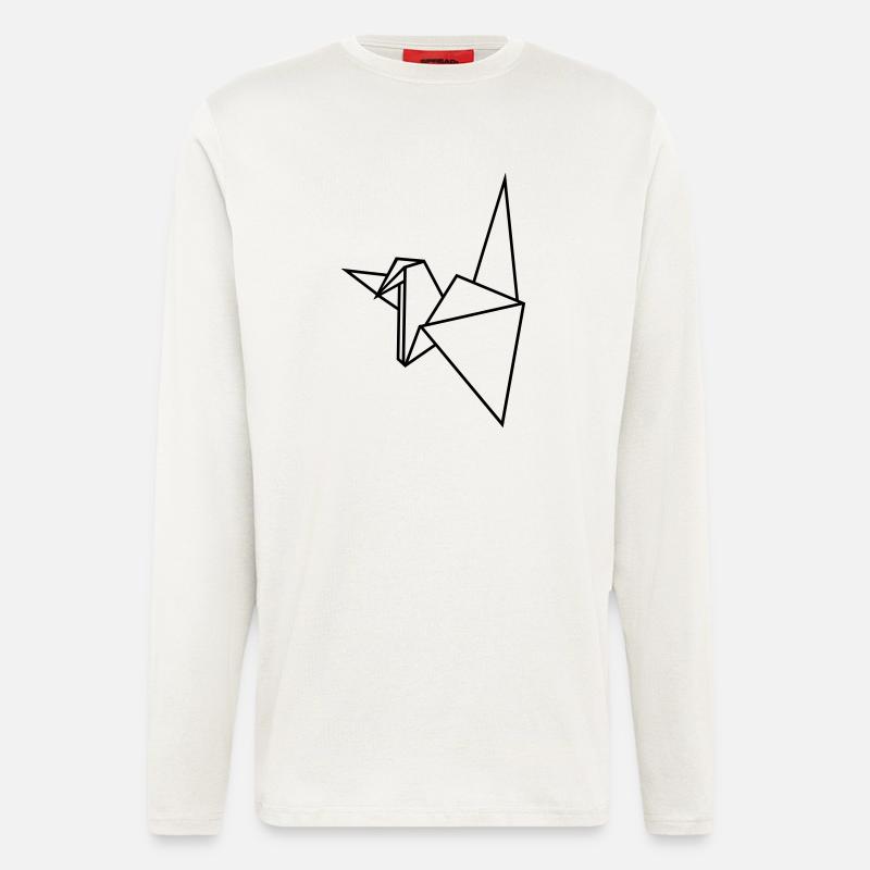 Kranich - Langarmshirt - made by SPREAD  - OFF WHITE