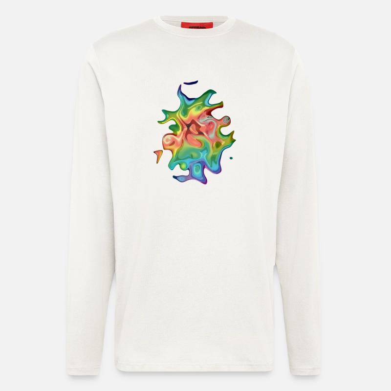Psychedelisches Ei #2 - Langarmshirt - made by SPREAD  - OFF WHITE