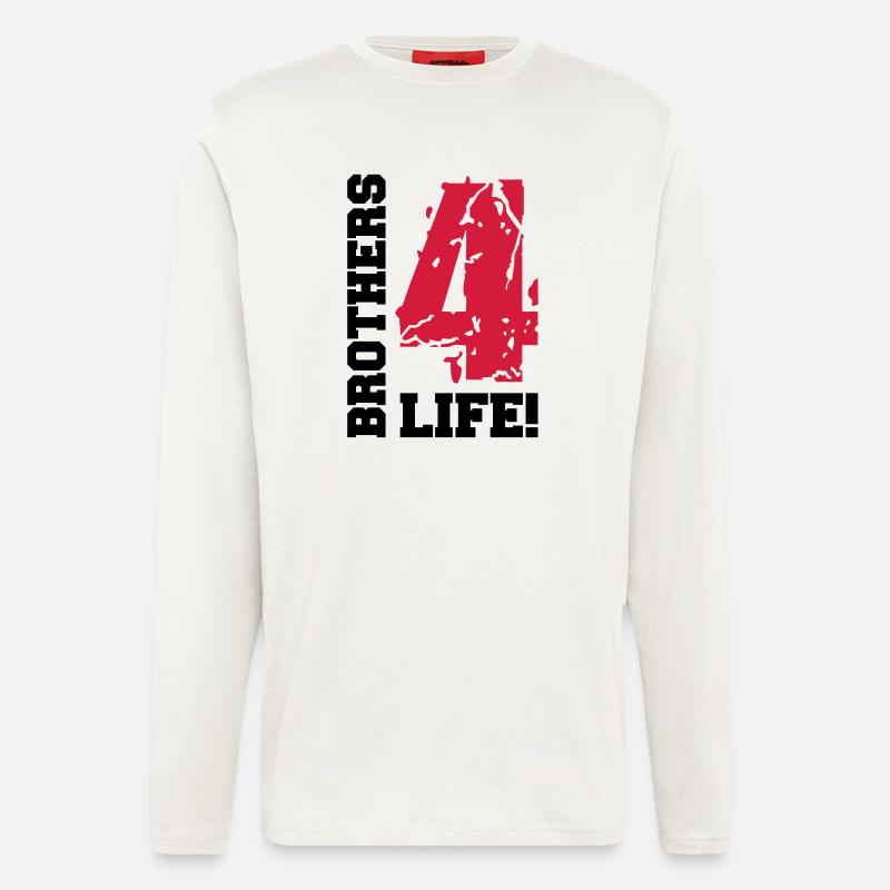 brothers_4_life_bv2 - Longsleeve - made by SPREAD  - OFF WHITE