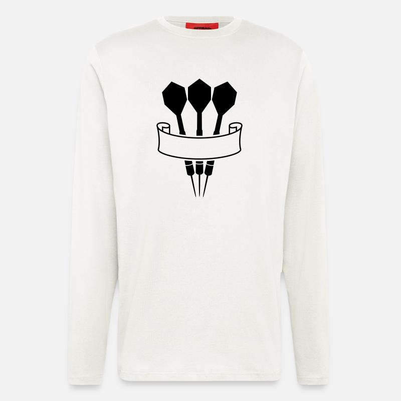 Dart Banner Logo - Langarmshirt - made by SPREAD  - OFF WHITE