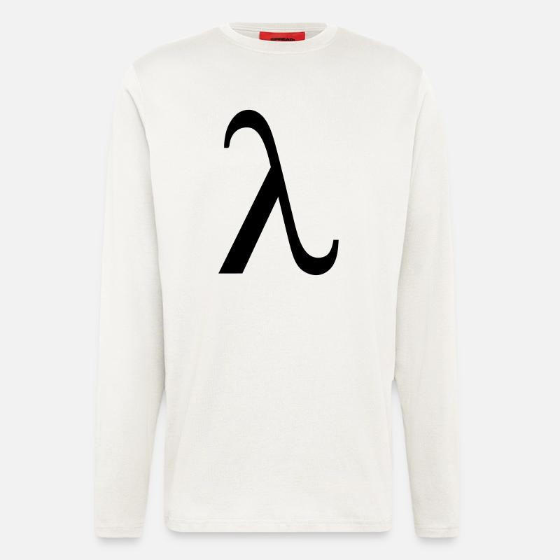 Lambda - Manches longues bio décontracté fabriqué en UE - OFF WHITE