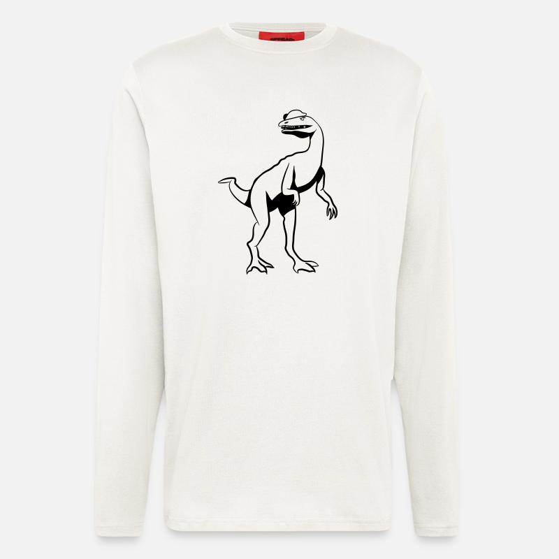 Dinosaur dinosaur Dilophosaurus - Longsleeve - made by SPREAD - OFF WHITE