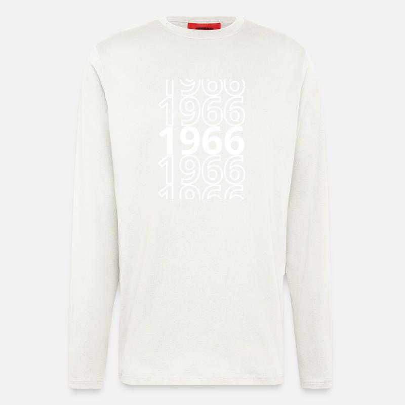 1966 1966 1966 - Manches longues bio décontracté fabriqué en UE - OFF WHITE