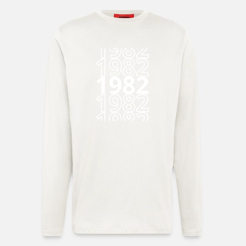 1982 1982 1982 - Langarmshirt - made by SPREAD  - OFF WHITE