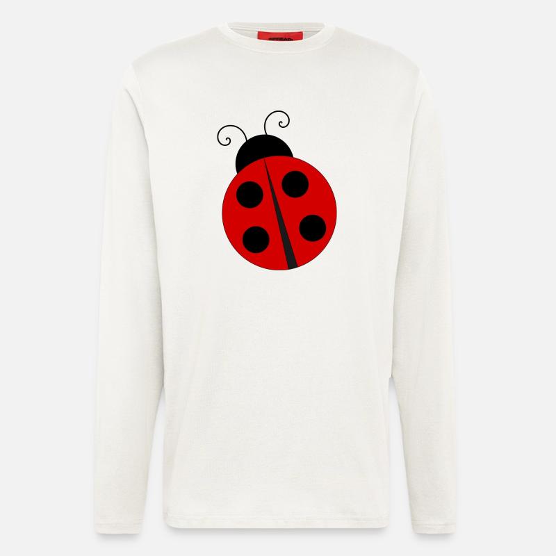 Marienkäfer,Tier,Comic - Langarmshirt - made by SPREAD  - OFF WHITE