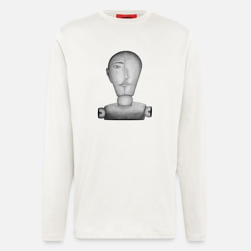 Drawing doll drawn - Longsleeve - made by SPREAD  - OFF WHITE