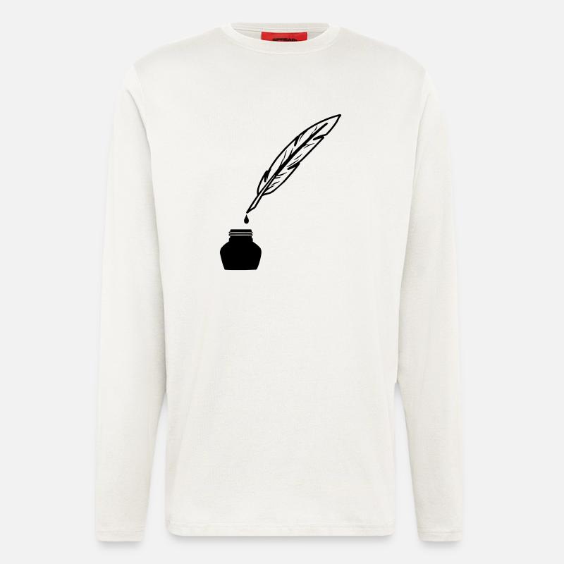 Spring as pen to write - Longsleeve - made by SPREAD  - OFF WHITE