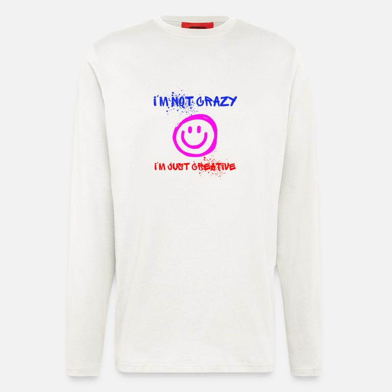 I’m not crazy – I’m just creative 😜 - Langarmshirt - made by SPREAD  - OFF WHITE