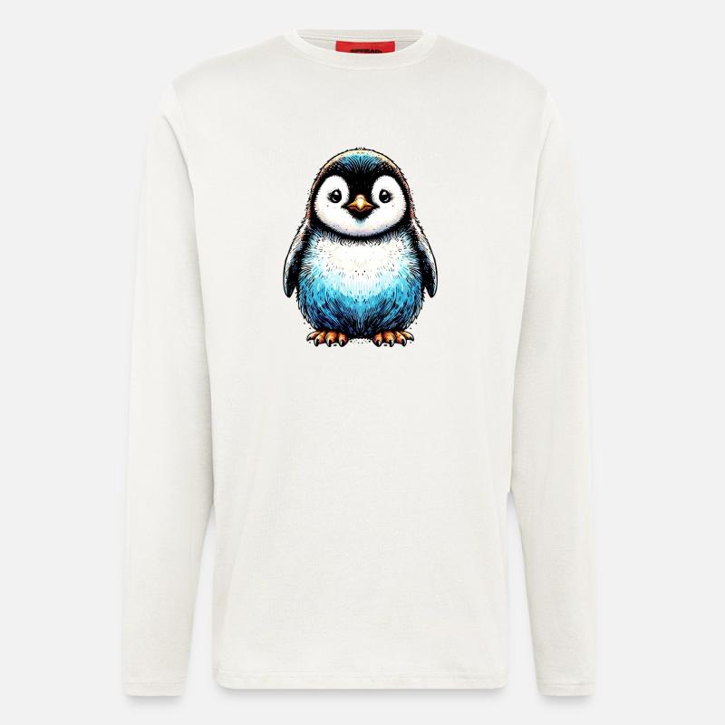 Pinguin - Langarmshirt - made by SPREAD  - OFF WHITE