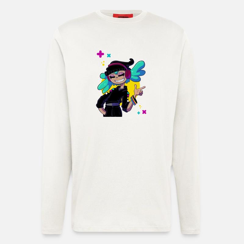 Musikalisches Mädchen - Langarmshirt - made by SPREAD  - OFF WHITE
