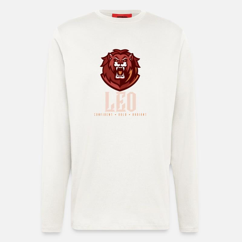 Löwe - Langarmshirt - made by SPREAD  - OFF WHITE