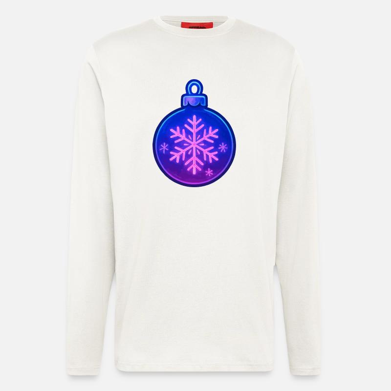 Weihnachtskugel Ornament - Langarmshirt - made by SPREAD  - OFF WHITE